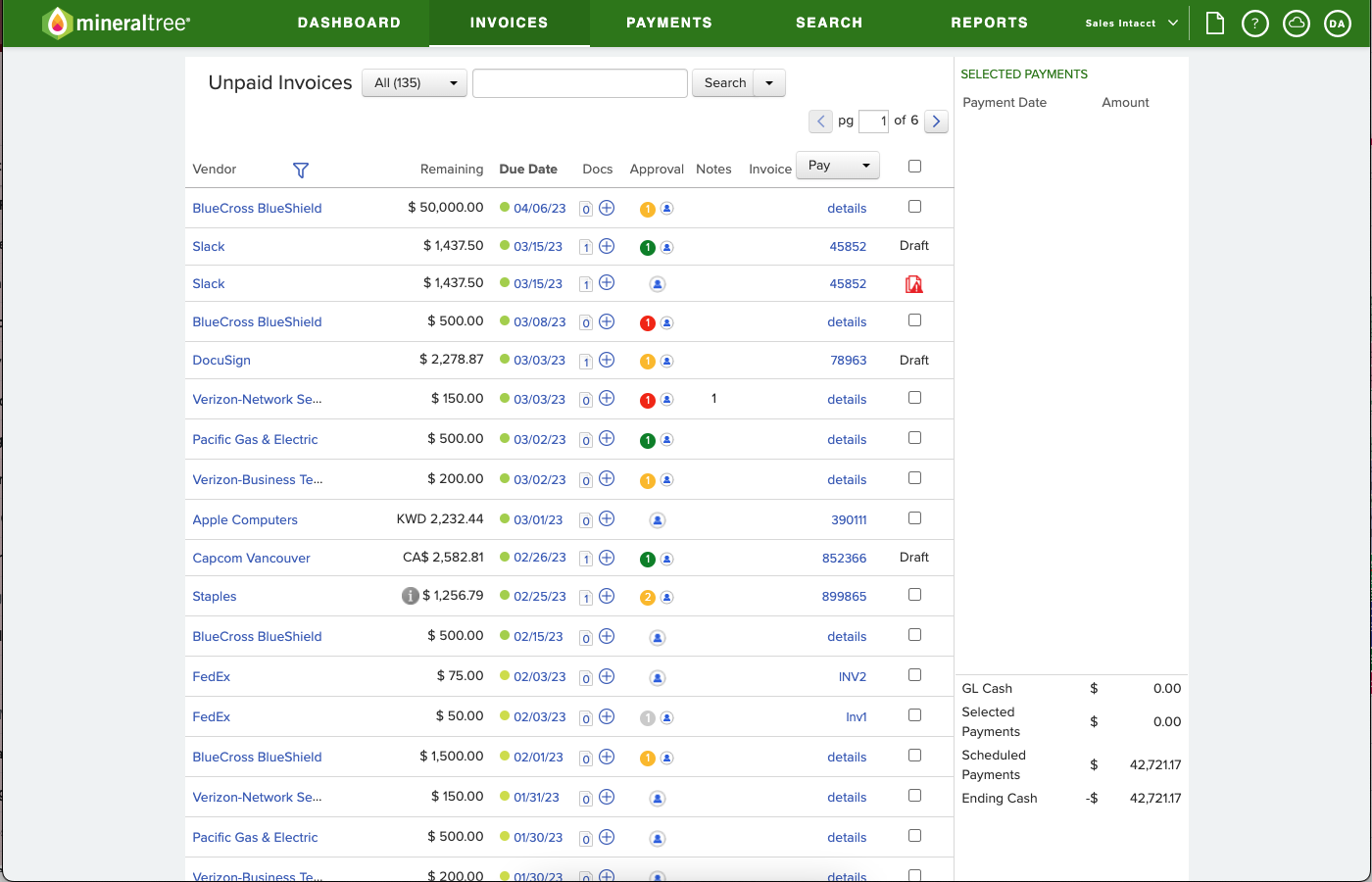 screenshot of MineralTree TotalAP